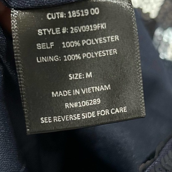 Trixxi Sequins Blue And Silver Mini Dress Size Medium - Picture 8 of 8